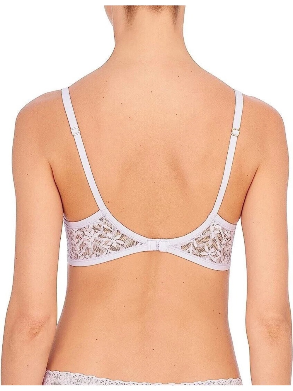 NWT Natori Portrait Lace Underwire Foam Sling Bra White 32D - Picture 4 of 5